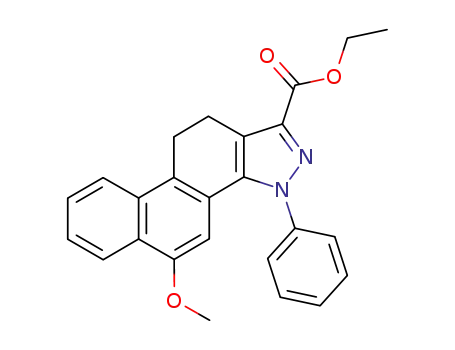 3H-1-carbethoxy-10,11-dihydro-5-methoxy-3-phenylphenanthro<1,2-c>pyrazole