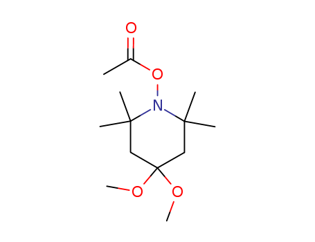 Molecular Structure of 137063-51-5 (Piperidine, 1-(acetyloxy)-4,4-dimethoxy-2,2,6,6-tetramethyl-)