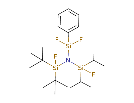 Molecular Structure of 137935-78-5 (Silanamine,
N-[bis(1,1-dimethylethyl)fluorosilyl]-1,1-difluoro-N-[fluorobis(1-methyleth
yl)silyl]-1-phenyl-)