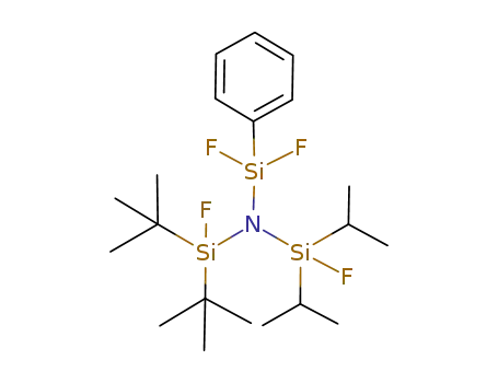 Molecular Structure of 137935-78-5 (Silanamine,
N-[bis(1,1-dimethylethyl)fluorosilyl]-1,1-difluoro-N-[fluorobis(1-methyleth
yl)silyl]-1-phenyl-)