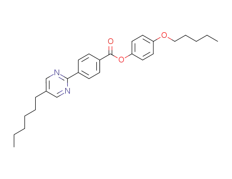 4-(5-Hexyl-pyrimidin-2-yl)-benzoic acid 4-pentyloxy-phenyl ester