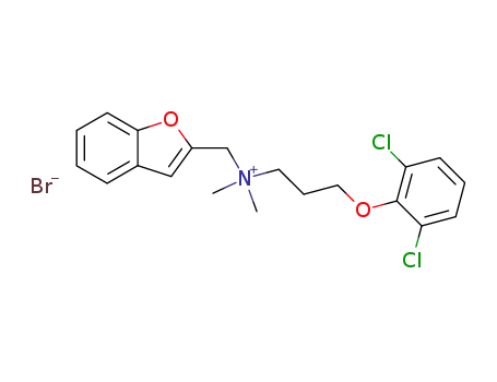 Benzofuran-2-ylmethyl-[3-(2,6-dichloro-phenoxy)-propyl]-dimethyl-ammonium; bromide