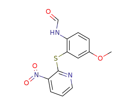N-[4-Methoxy-2-(3-nitro-pyridin-2-ylsulfanyl)-phenyl]-formamide
