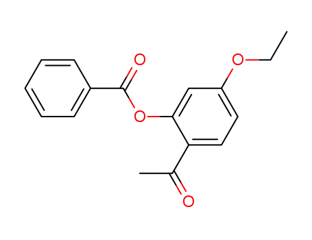 Molecular Structure of 134700-78-0 (Benzoic acid 2-acetyl-5-ethoxy-phenyl ester)