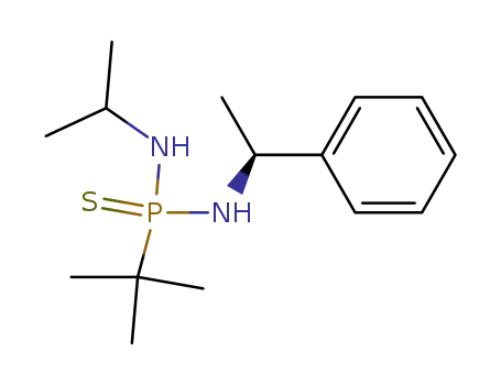 N-isopropyl-N'-<(S)-α-phenylethyl>-P-tert-butylphosphonothioic diamide