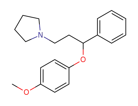 Molecular Structure of 157846-78-1 (1-[3-(4-methoxyphenoxy)-3-phenylpropyl]pyrrolidine)