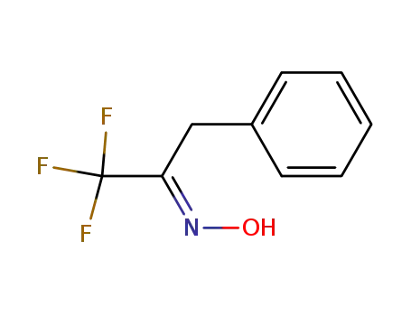 Molecular Structure of 125774-52-9 (2-Propanone, 1,1,1-trifluoro-3-phenyl-, oxime, (E)-)