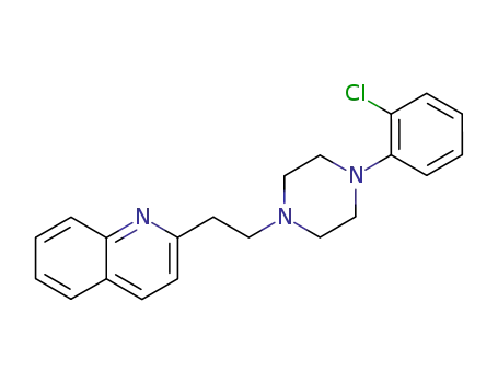Molecular Structure of 57961-98-5 (2-{2-[4-(2-chlorophenyl)piperazin-1-yl]ethyl}quinoline)