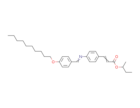 2-Propenoic acid, 3-[4-[[[4-(decyloxy)phenyl]methylene]amino]phenyl]-,
1-methylpropyl ester