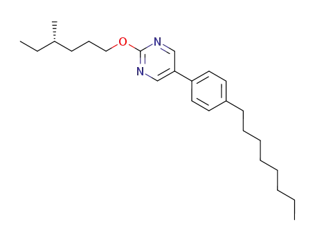 Molecular Structure of 117814-33-2 (2-((S)-4-Methyl-hexyloxy)-5-(4-octyl-phenyl)-pyrimidine)