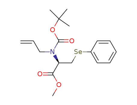 L-Alanine,
N-[(1,1-dimethylethoxy)carbonyl]-3-(phenylseleno)-N-2-propenyl-,
methyl ester
