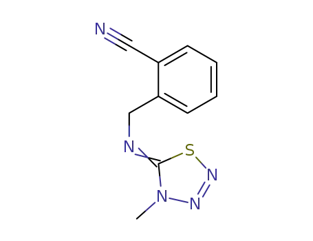 Benzonitrile,
2-[[(4-methyl-1,2,3,4-thiatriazol-5(4H)-ylidene)amino]methyl]-