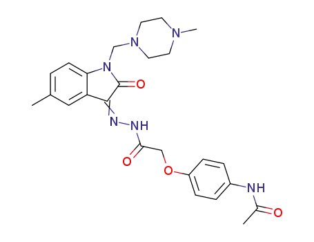 N-(4-{2-[(2E)-2-{5-methyl-1-[(4-methylpiperazin-1-yl)methyl]-2-oxo-1,2-dihydro-3H-indol-3-ylidene}hydrazinyl]-2-oxoethoxy}phenyl)acetamide