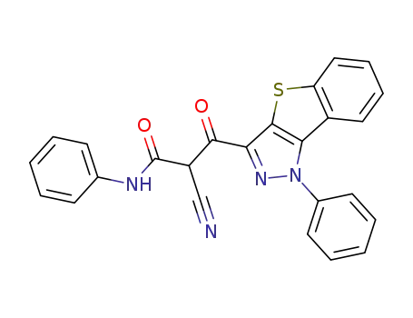 2-cyano-3-oxo-3-(1-phenyl-1H-benzothieno<3,2-c>pyrazol-3-yl)-N-phenyl-propanamide