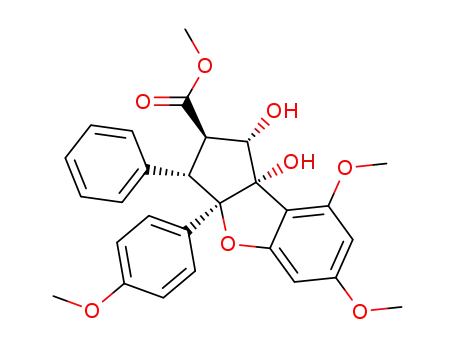 Molecular Structure of 147059-47-0 (Rocaglamide J)
