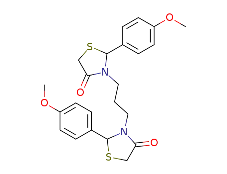 4-Thiazolidinone, 3,3'-(1,3-propanediyl)bis[2-(4-methoxyphenyl)-