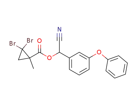 α(RS)-cyano-3-phenoxybenzyl 2,2-dibromo-1-methylcyclopropane-1-carboxylate