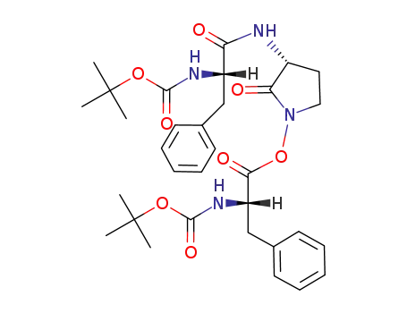 (S)-2-tert-Butoxycarbonylamino-3-phenyl-propionic acid (R)-3-((S)-2-tert-butoxycarbonylamino-3-phenyl-propionylamino)-2-oxo-pyrrolidin-1-yl ester