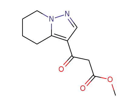 Methyl-3-oxo-3-(4,5,6,7-tetrahydropyrazolo<1,6-a>pyridine-3-yl)-propionate