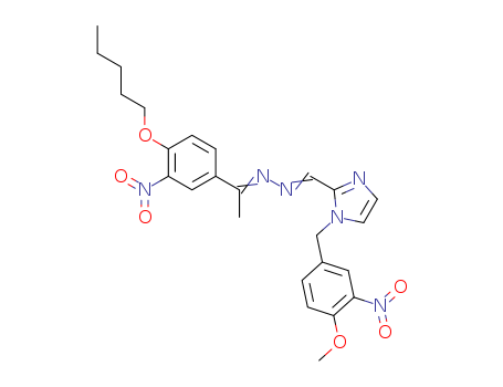1H-Imidazole-2-carboxaldehyde,1-[(4-methoxy-3-nitrophenyl)methyl]-, 2-[1-[3-nitro-4-(pentyloxy)phenyl]ethylidene]hydrazone