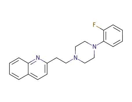 Molecular Structure of 57962-05-7 (2-{2-[4-(2-fluorophenyl)piperazin-1-yl]ethyl}quinoline)