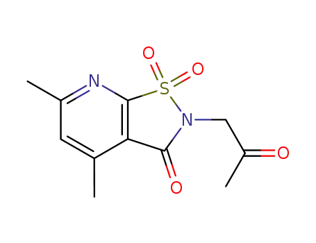 4,6-dimethyl-2-(2-oxopropyl)isothiazolo[5,4-b]pyridin-3(2H)-one 1,1-dioxide