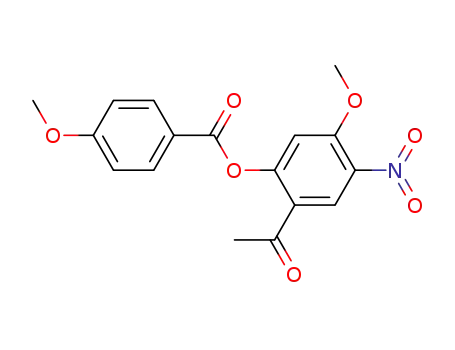 4-Methoxy-benzoic acid 2-acetyl-5-methoxy-4-nitro-phenyl ester