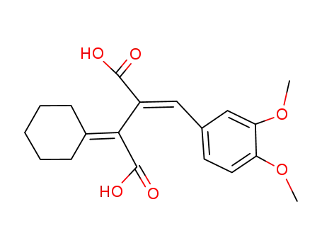 2-Cyclohexylidene-3-[1-(3,4-dimethoxy-phenyl)-meth-(E)-ylidene]-succinic acid