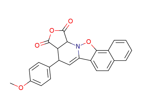 4-(4-Methoxy-phenyl)-3a,12b-dihydro-4H-2,12-dioxa-12a-aza-benzo[a]cyclopenta[i]fluorene-1,3-dione