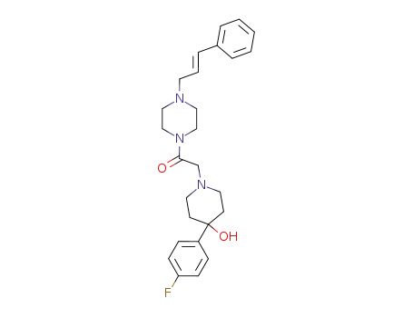 1-(2-(4-Cinnamyl-1-piperazinyl)-2-oxoethyl)-4-(4-fluorophenyl)-4-piperidinol