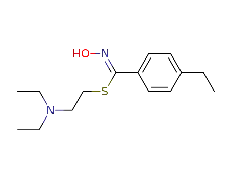 4-Ethyl-N-hydroxy-thiobenzimidic acid 2-diethylamino-ethyl ester