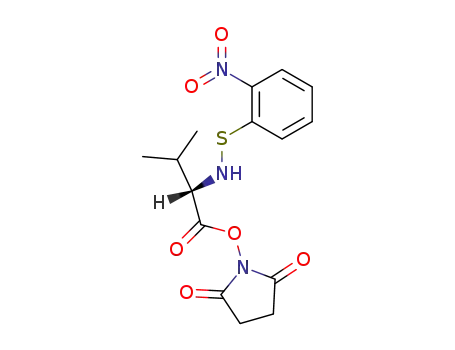 Benzenesulfenamide,
N-[1-[[(2,5-dioxo-1-pyrrolidinyl)oxy]carbonyl]-2-methylpropyl]-2-nitro-,
(S)-