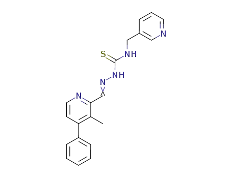 Molecular Structure of 76609-54-6 (3-methyl-4-phenylpyridine-2-carbaldehyde N-(pyridin-3-ylmethyl)thiosemicarbazone)
