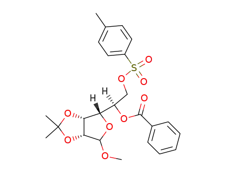 Methyl 5-O-benzoyl-2,3-O-isopropylidene-6-O-p-toluenesulfonyl-α-D-gulofuranoside