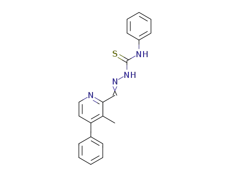 Molecular Structure of 76609-53-5 (3-methyl-4-phenylpyridine-2-carbaldehyde N-phenylthiosemicarbazone)