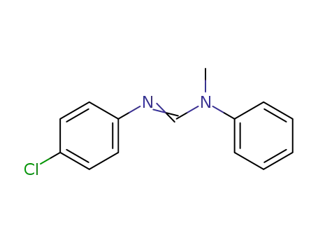 Molecular Structure of 41253-84-3 (Methanimidamide, N'-(4-chlorophenyl)-N-methyl-N-phenyl-)