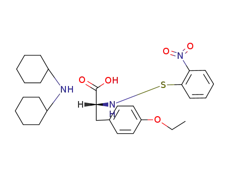 Molecular Structure of 96921-92-5 (Dicyclohexylammonium Salt of o-Nitrobenzenesulfenyl-O-ethyl-D-tyrosine)