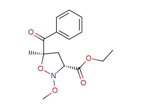 (3R,5R)-5-Benzoyl-2-methoxy-5-methyl-isoxazolidine-3-carboxylic acid ethyl ester