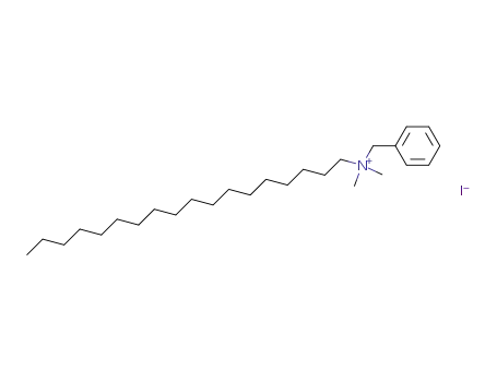 Molecular Structure of 54575-57-4 (Benzenemethanaminium, N,N-dimethyl-N-octadecyl-, iodide)