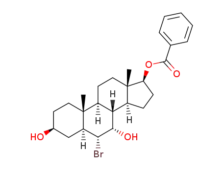6α-bromo-5α-androstane-3β,7α,17β-triol 17-benzoate