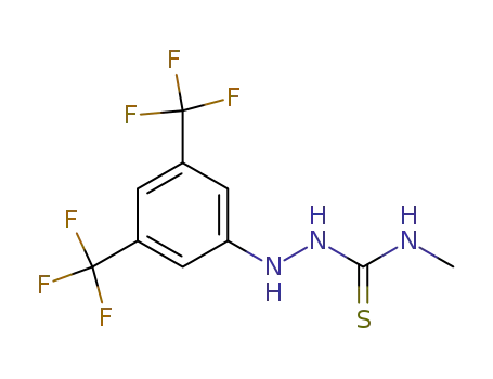 Molecular Structure of 24095-80-5 (2-[3,5-bis(trifluoromethyl)phenyl]-N-methylhydrazinecarbothioamide)