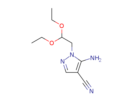 1H-Pyrazole-4-carbonitrile,5-amino-1-(2,2-diethoxyethyl)- cas  91296-17-2