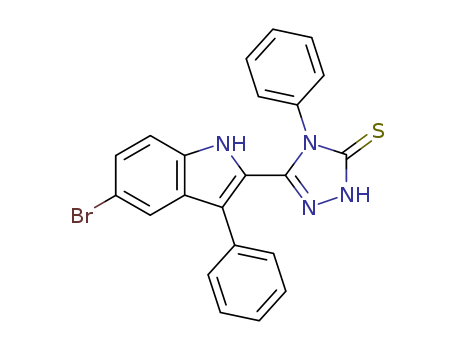 2,4-DIHYDRO-5-(5-BROMO-3-PHENYL-1H-INDOL-2-YL)-4-PHENYL-3H-1,2,4-TRIAZOLE-3-THIONE