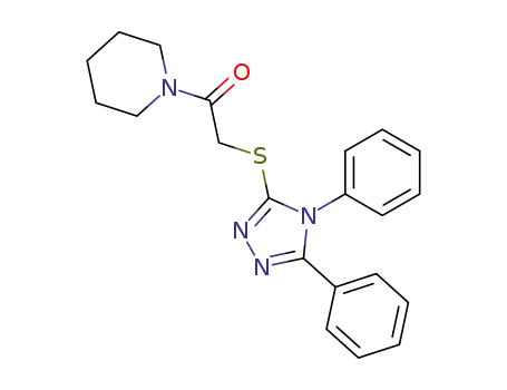 Piperidine, 1-[[(4,5-diphenyl-4H-1,2,4-triazol-3-yl)thio]acetyl]-