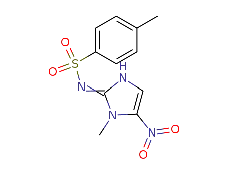 Molecular Structure of 86072-09-5 (Benzenesulfonamide, 4-methyl-N-(1-methyl-5-nitro-1H-imidazol-2-yl)-)
