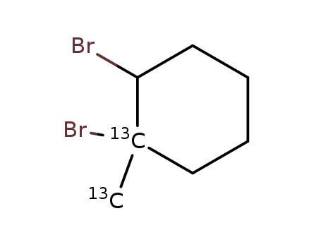 <methyl,ring-13C2>-1,2-dibromo-1-methylcyclohexane