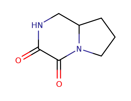 Molecular Structure of 88327-63-3 (Pyrrolo[1,2-a]pyrazine-3,4-dione, hexahydro- (9CI))
