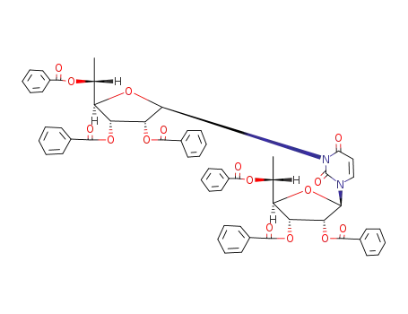 1,3-bis(2,3,5-tri-O-benzoyl-6-deoxy-β-D-allofuranosyl)uracil