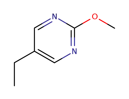 Molecular Structure of 156419-94-2 (Pyrimidine, 5-ethyl-2-methoxy- (9CI))