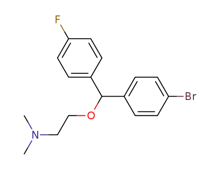 N,N-dimethyl-2-<1-(4-bromophenyl)-1-(4-fluorophenyl)ethoxy>ethylamine